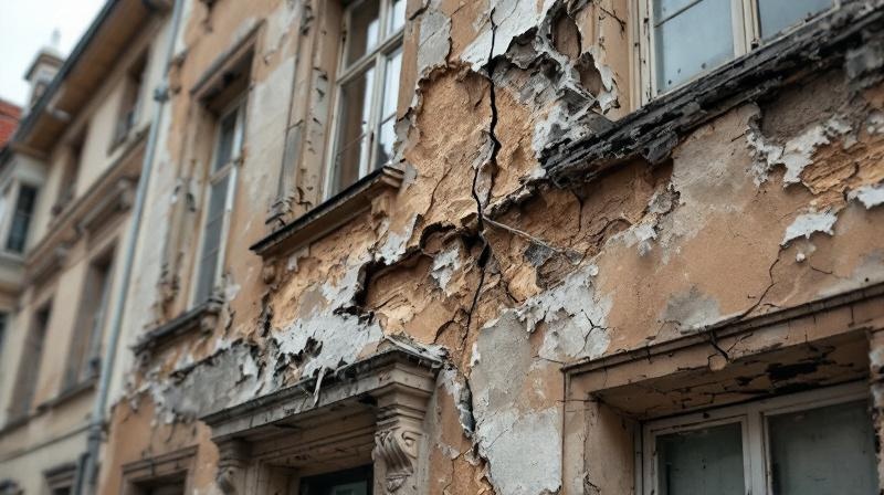 Fassadenschäden: Von Rissen bis Abplatzungen erkennen und bewerten